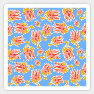 Australian Native Floral Pattern - King Protea Sticker